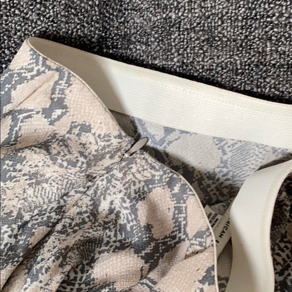 Mid Length Snake Print Skirt - Picture 2 of 3